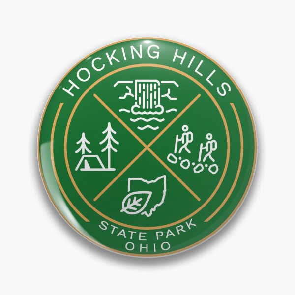 Item preview, Hocking Hills State Park Heraldic Logo Green designed and sold by VanyaKar.