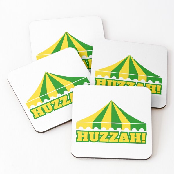 Item preview, HUZZAH! - green/yellow designed and sold by BlueSkyTheory.