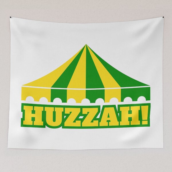 Item preview, HUZZAH! - green/yellow designed and sold by BlueSkyTheory.