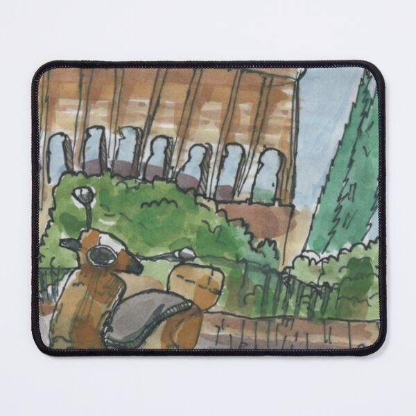 Item preview, Scooter in Front of the Ancient Amphitheater designed and sold by mila-ola.