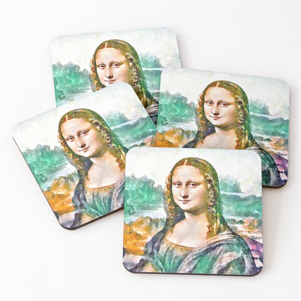 Item preview, "Mona Lisa (52)" an iconic Renaissance painting reimagined. designed and sold by thalasson.