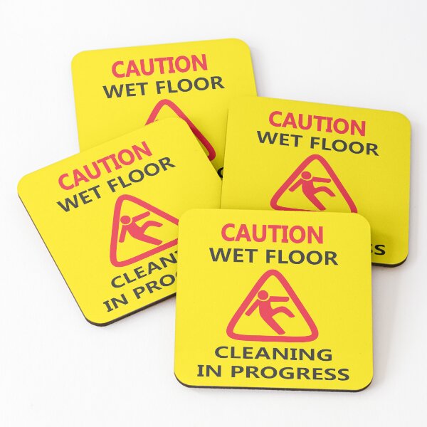 Item preview, Caution wet floor sign designed and sold by NaoZ.