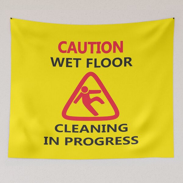 Item preview, Caution wet floor sign designed and sold by NaoZ.