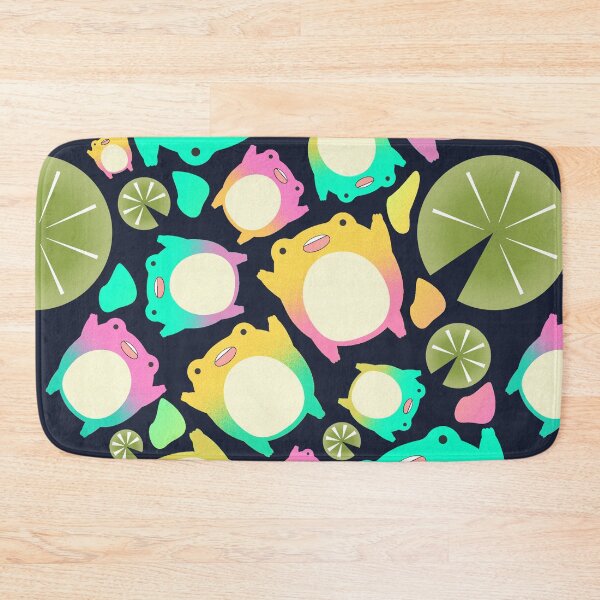 Item preview, Kawaii Cute Colourful Frogs in Vibrant Color Pattern designed and sold by ado-mi.