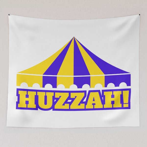 Item preview, HUZZAH! - blue/yellow designed and sold by BlueSkyTheory.