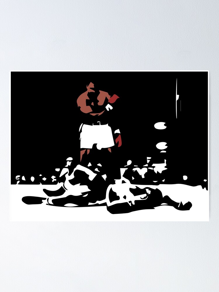 "Muhammad Ali Abstract Knockout" Poster for Sale by RatTrapTees Redbubble