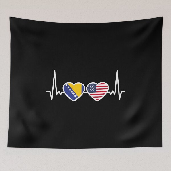 Item preview, Bosnia USA Flag Bosnian American designed and sold by max-it-out.