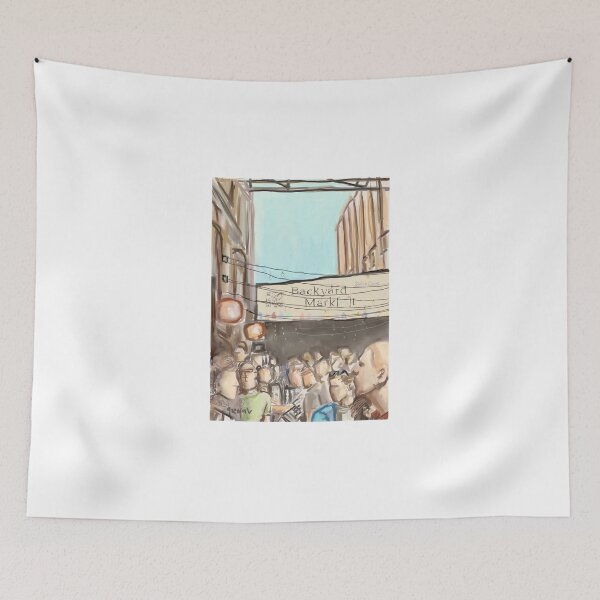 Item preview, The backyard market Bricklane London E1 painting  designed and sold by Sukhpal Grewal Ethnic Art.