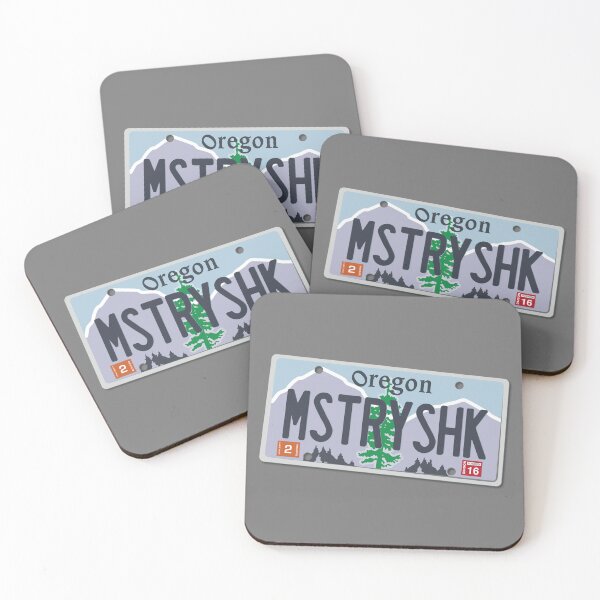 Mystery Shack Oregon License Plate Coasters (Set of 4)