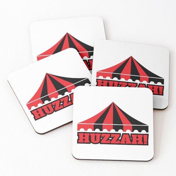 Item preview, HUZZAH! - red/black designed and sold by BlueSkyTheory.