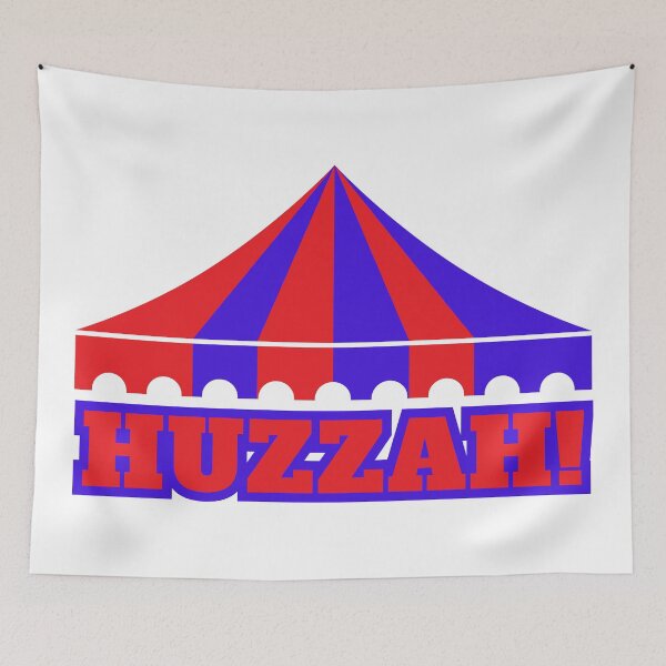 Item preview, HUZZAH! - red/blue designed and sold by BlueSkyTheory.