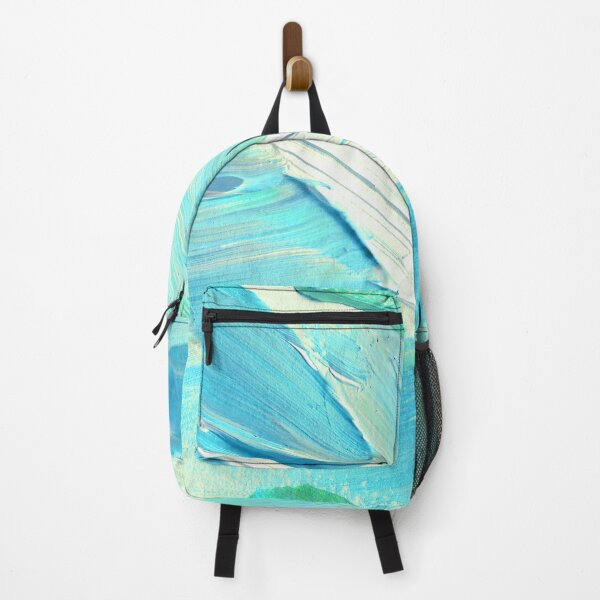 Item preview, Pastel Aqua Blue Abstract Broad Brush Strokes Painting designed and sold by DEC02.