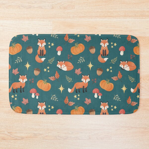 Item preview, Foxes and Autumn Pumpkins  designed and sold by HeySpiritAnimal.