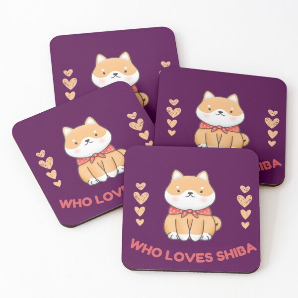 Item preview, Who Loves Cute Shiba inu  dog for dog lovers T-shirt  designed and sold by SAFALK.