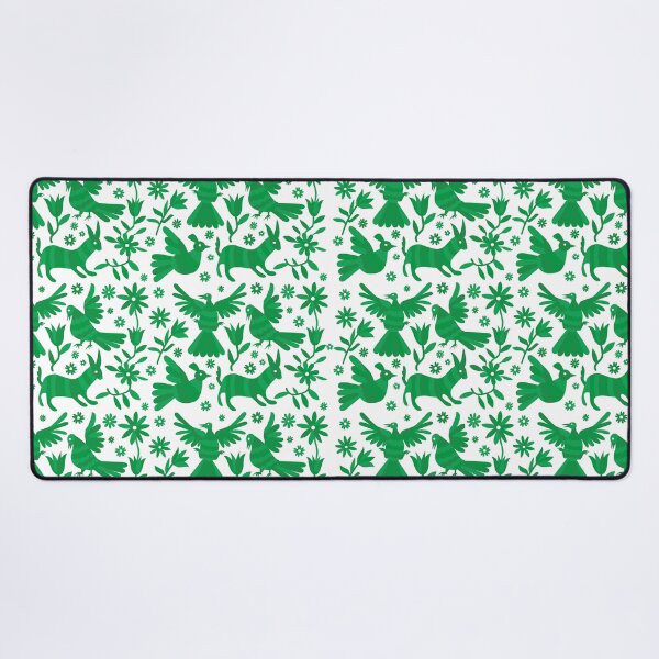 Item preview, GREEN otomi texture, OTOMI, mexican otomi, mexican art, mexican craft, mexican folk, otomi texture, mexican pattern, flowers, birds, animals, GREEN PATTERN designed and sold by Terevela.
