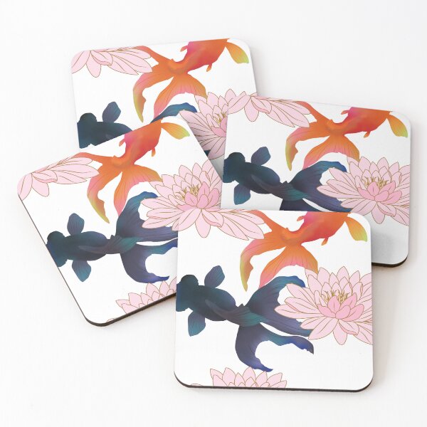 Item preview, Gold Fish ,water lilies designed and sold by Mollynqaa.