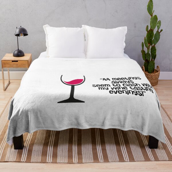 Item preview, “AA meetings always seem to clash with my wine tasting evenings!” designed and sold by urbanbuzzz.