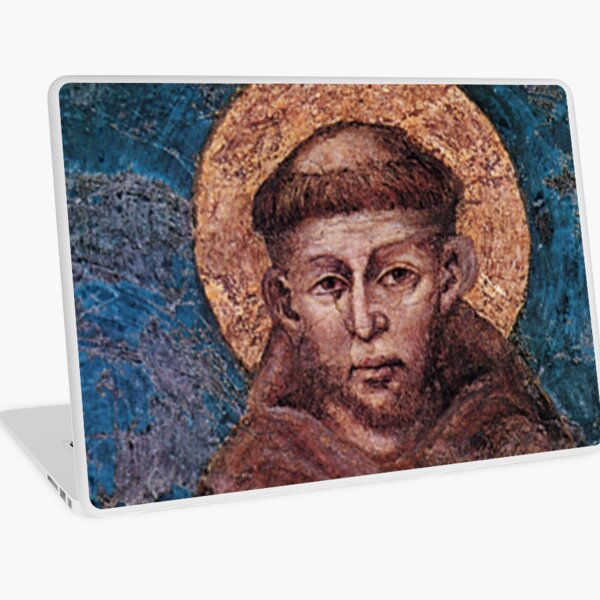Saint Francis of Assisi the Poverello Laptop Skin