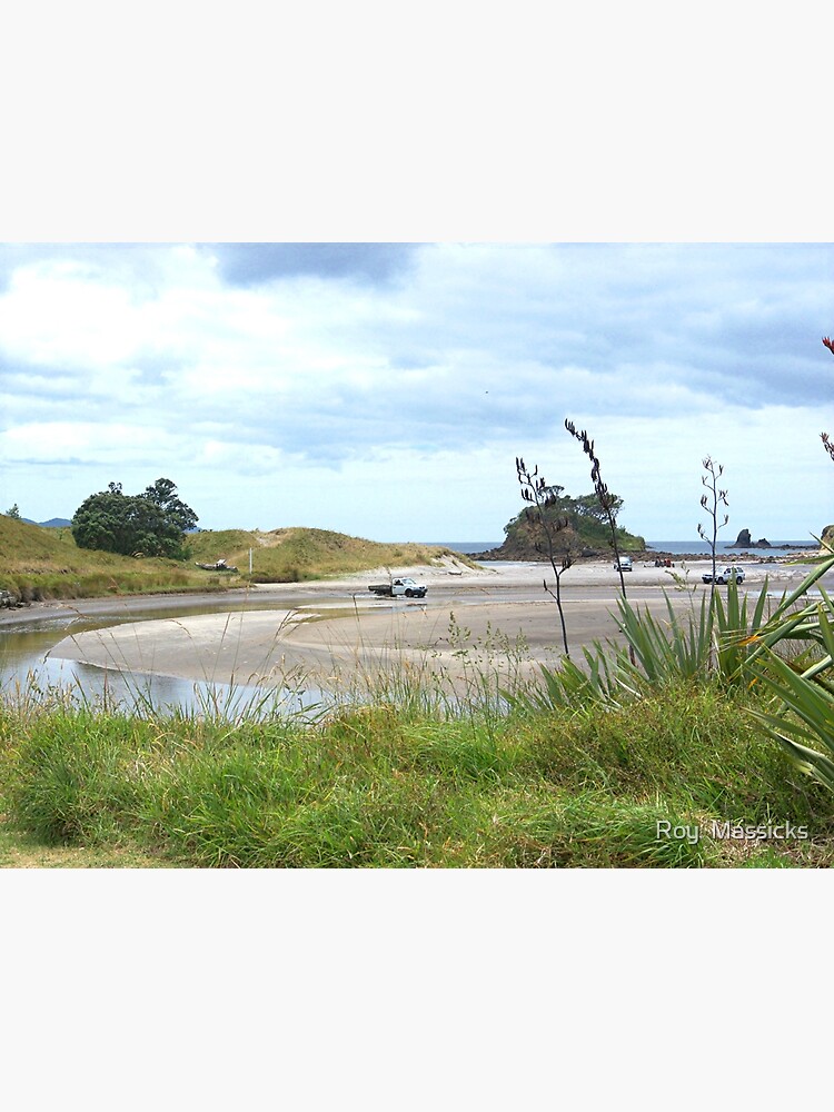 "End of the Bay....Medlands Beach, Great Barrier Island." Poster for