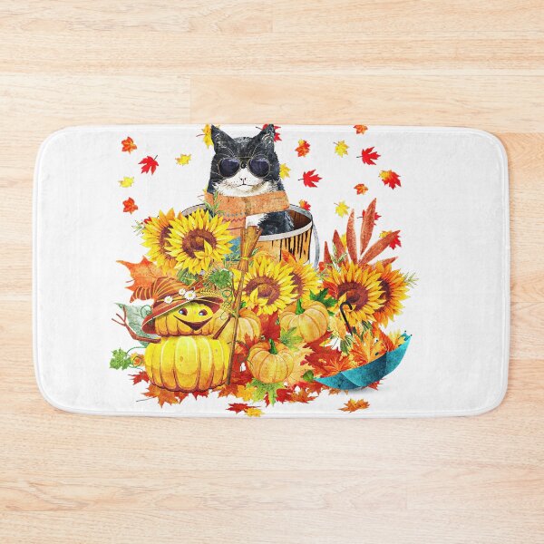 Item preview, Cute fall kitty and pumpkin designed and sold by ibelieveimages.
