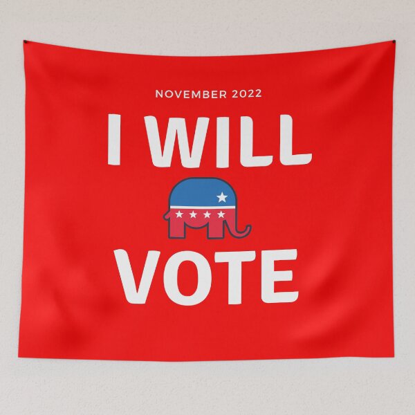 Item preview, I Will Vote, Republican, November 2022 designed and sold by JoesCornerStore.
