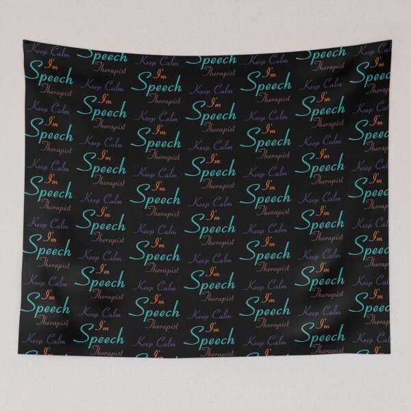 Item preview, Mantenga la calma Soy un terapeuta del habla designed and sold by UniqueDesignHub.