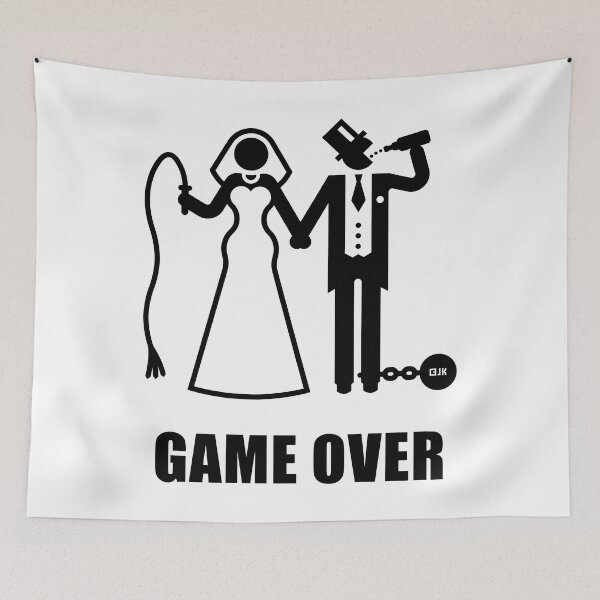 Item preview, Game Over (Whip / Beer / Newlyweds / Black) designed and sold by MrFaulbaum.