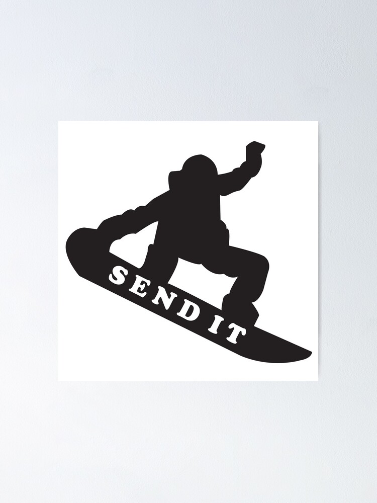 Snowboard Send It Icon Sticker for Sale by sendithomie