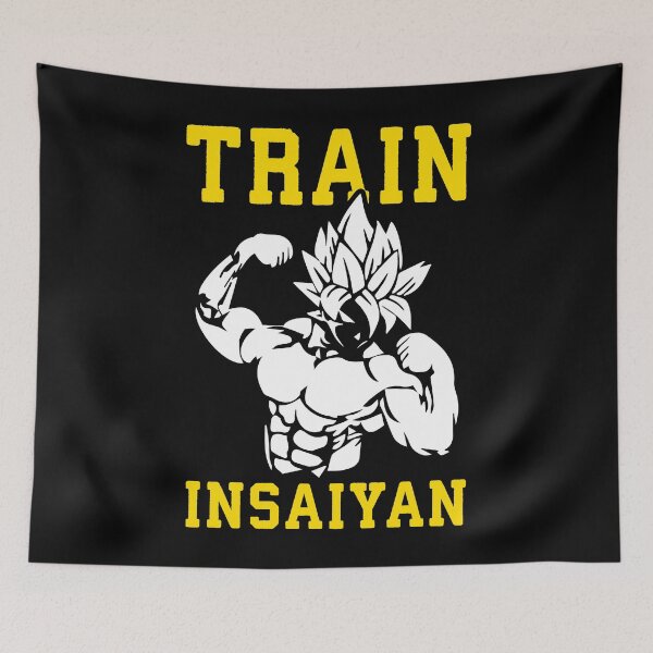 Item preview, Train Insaiyan, Anime Gym Motivation - Dragon Ball - Super Saiyan designed and sold by veggieflex.