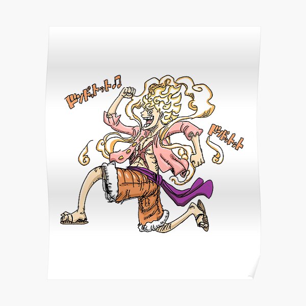 "Hito Hito no Mi Model Nika Awakening MonKey D.Luffy Gear 5" Poster