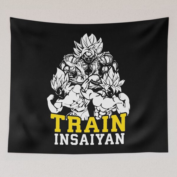 Item preview, Train Insaiyan, Anime Gym Motivation - Dragon Ball - Super Saiyan designed and sold by veggieflex.