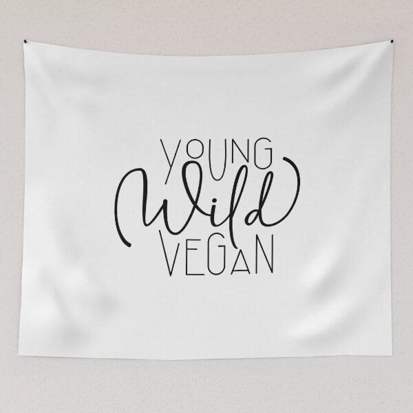 Artikelvorschau, Young, Wild, Vegan - Vegan Power, Vegan Live, Lebensstil entworfen und verkauft von Shirtflyer.