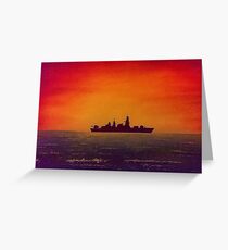 Type 23 Frigate, Royal Navy Greeting Card