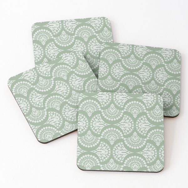 Item preview, Sage Green Aesthetics Ornate Boho Pattern designed and sold by meggydesigns.
