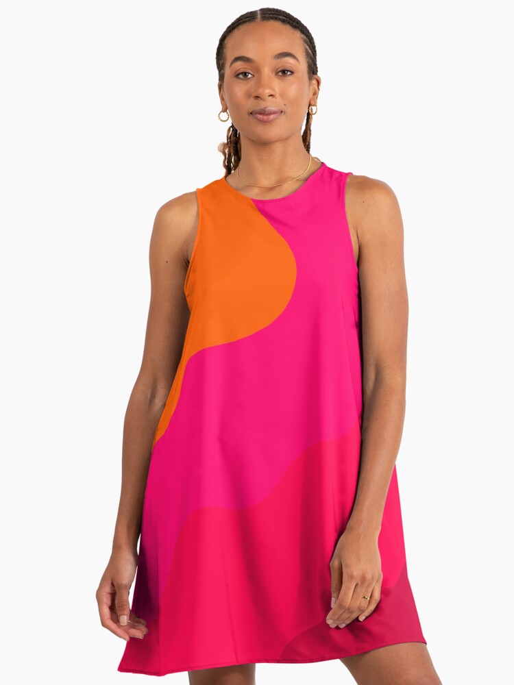 chinese dress ladies Hot Pink Sweetheart Cut-out Ruffled A-line Dress – Dressesforparty main image 1