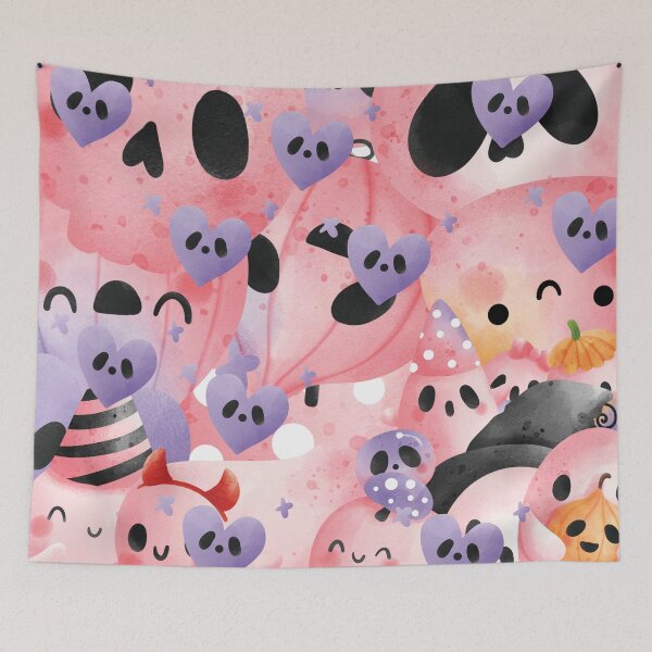 Item preview, Pink and purple Halloween background designed and sold by darshants.