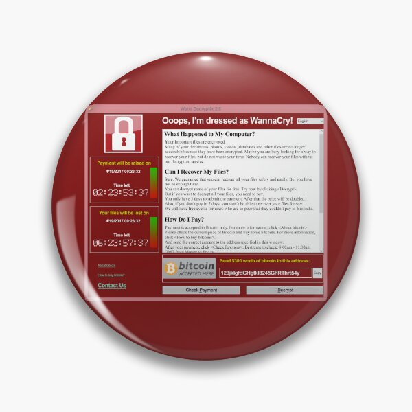 Item preview, WannaCry Ransomware Cybersecurity Fancy Dress designed and sold by Nerd Shizzle.
