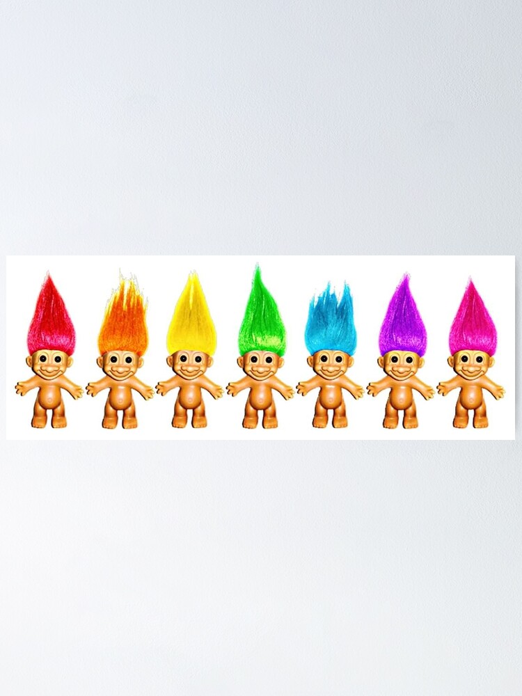 "Rainbow Trolls" Poster for Sale by Peachypeculiar | Redbubble
