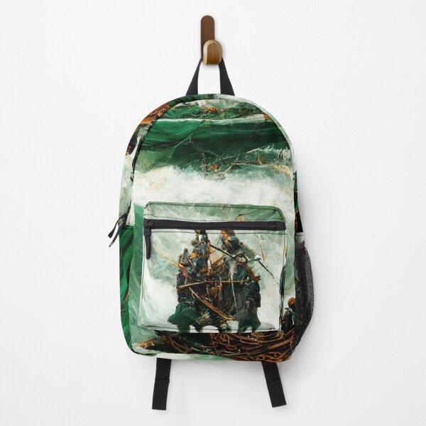 Item preview, Longboat With Warriors designed and sold by shokA Design.