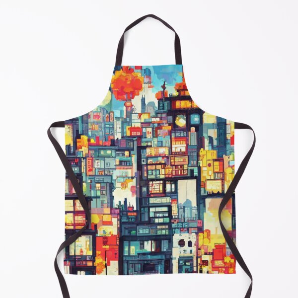 Item preview, Colorful pixel city.  designed and sold by Misterplankton.