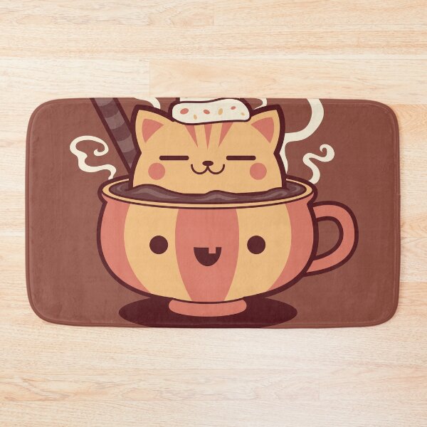 Item preview, Pumpkin Spice Kawaii Kitty designed and sold by Kappacino Creations.