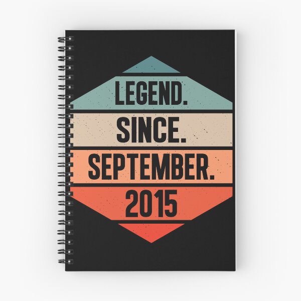 Item preview, Legend Since September 2015 shirt, 7 Years Old 7th Birthday designed and sold by TypoArtist.