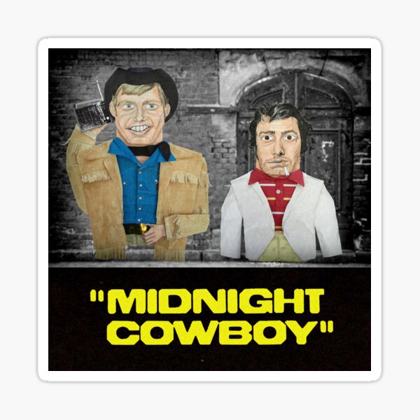 quot Midnight Cowboy Origami Joe Buck Ratso Rizzo (Color) quot Sticker by
