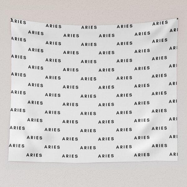 Item preview, ARIES ZODIAC SIGN TEXT ASTROLOGY designed and sold by faizaart.