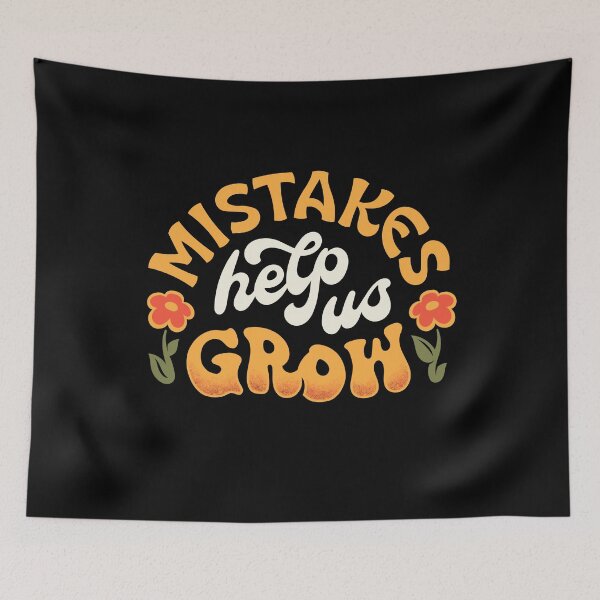 Item preview, Mistakes Help Us Grow - Positive Cute 70s Groovy Retro Teacher designed and sold by EKGifts.