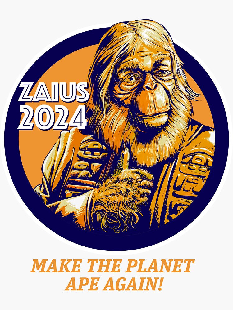 "Dr. Zaius 2024" Sticker for Sale by Jcgibbs14 Redbubble