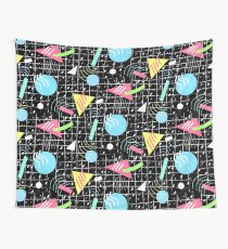Memphis Style Vibes (Dark) Wall Tapestry