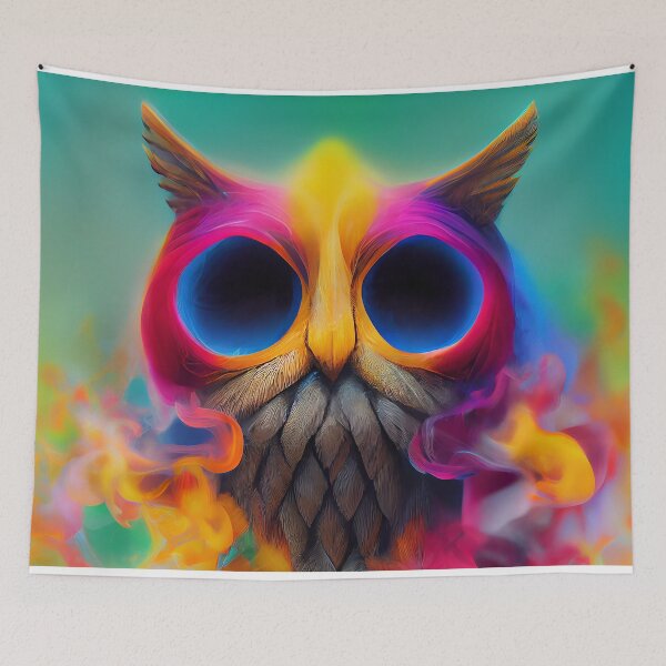 Item preview, Owl in Smoke Form - Created by Artificial Intelligence designed and sold by Created-by-AI.