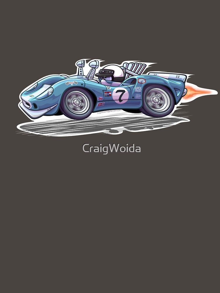 Thumbnail 7 of 7, Classic T-Shirt, Lola T-70 Racecar designed and sold by CraigWoida.