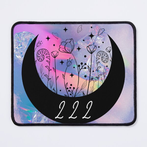 Item preview, 222 Rainbow Floral Moon designed and sold by ThatZenLife.